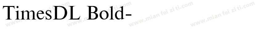 TimesDL Bold字体转换